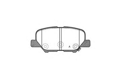 OPEN PARTS bpa153602 -  Комплект тормозных колодок, дисковый тормоз